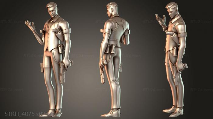 Статуэтки люди (STKH_4075) 3D модель для ЧПУ станка