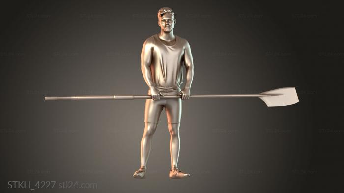 Статуэтки люди (STKH_4227) 3D модель для ЧПУ станка