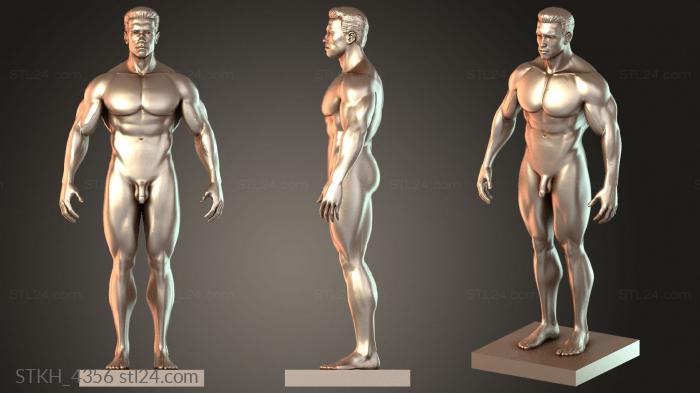 Статуэтки люди (STKH_4356) 3D модель для ЧПУ станка