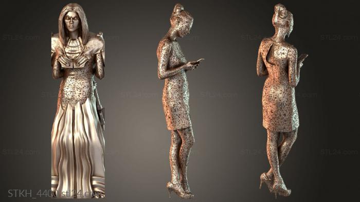 Статуэтки люди (STKH_4400) 3D модель для ЧПУ станка