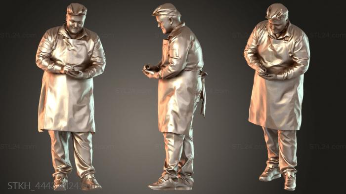 Статуэтки люди (STKH_4443) 3D модель для ЧПУ станка