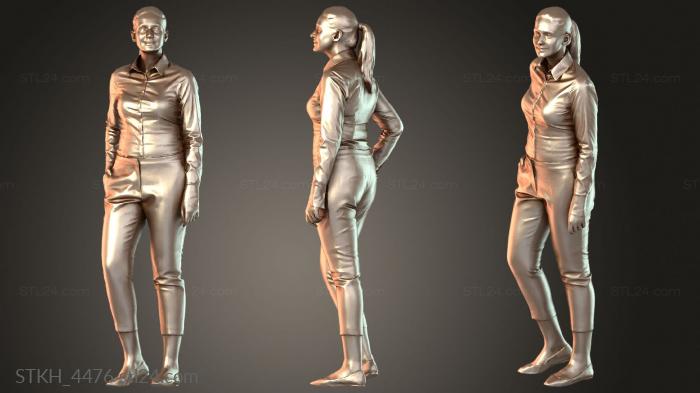 Статуэтки люди (STKH_4476) 3D модель для ЧПУ станка