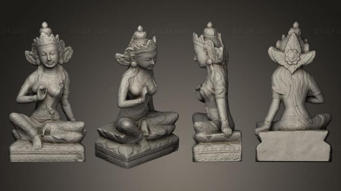 Скульптуры индийские (Статуя небольшого размера, STKI_0060) 3D модель для ЧПУ станка