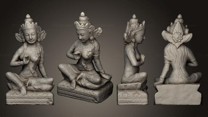 Скульптуры индийские (Индонезийская статуя, STKI_0079) 3D модель для ЧПУ станка