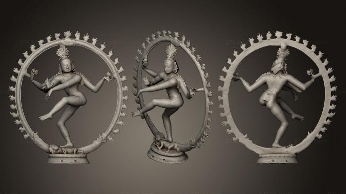 Скульптуры индийские (Натараджа Шива как Повелитель танца, STKI_0083) 3D модель для ЧПУ станка