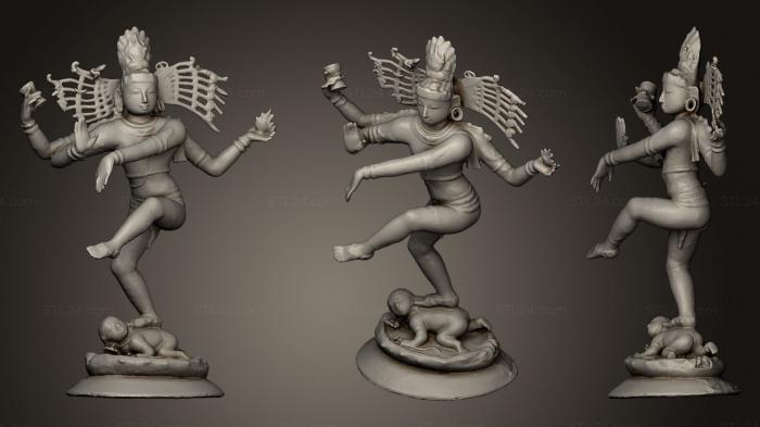 Скульптуры индийские (Шива Натараджа после консервации, STKI_0085) 3D модель для ЧПУ станка