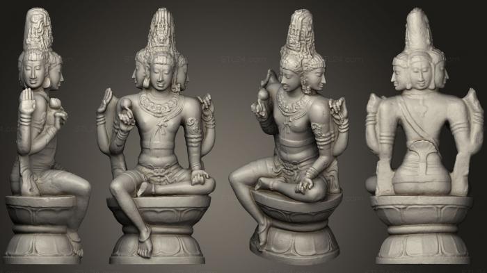 Indian sculptures (Buddha at the Museum of Fine Arts4, STKI_0100) 3D models for cnc