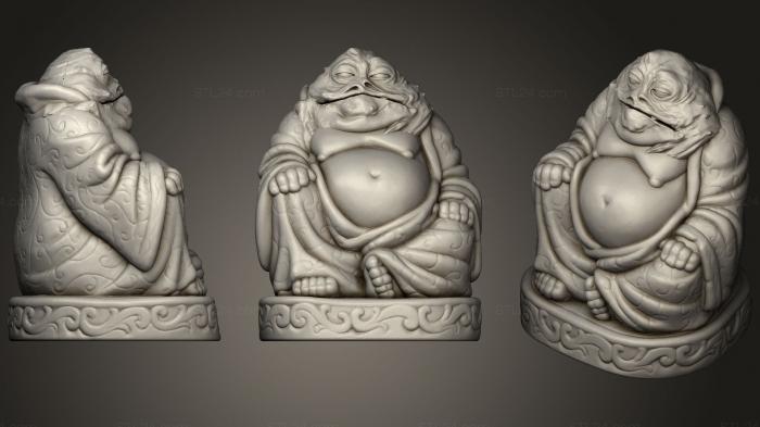 Скульптуры индийские (Будда Джабба Хатт (коллекция Звездных войн), STKI_0131) 3D модель для ЧПУ станка