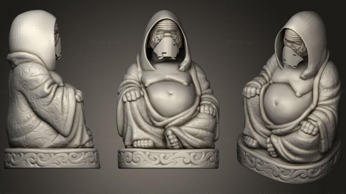 Скульптуры индийские (Кайло Рен Будда (коллекция Звездных войн), STKI_0135) 3D модель для ЧПУ станка