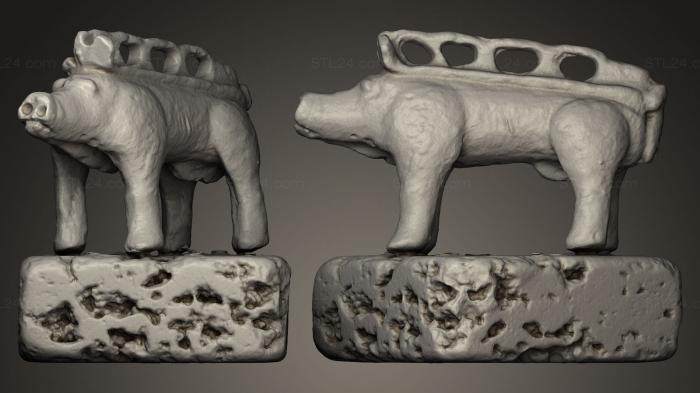Статуэтки животных (Джабаль де Деспеперрос, STKJ_0071) 3D модель для ЧПУ станка
