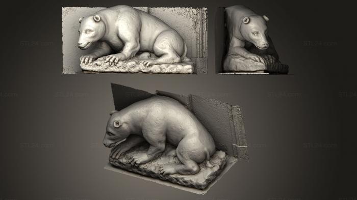 Статуэтки животных (Статуя принца Мешко, STKJ_0098) 3D модель для ЧПУ станка