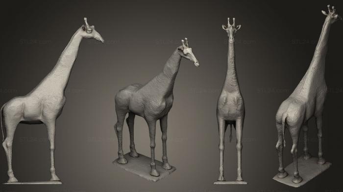 Статуэтки животных (Жираф 15 метров, STKJ_0297) 3D модель для ЧПУ станка