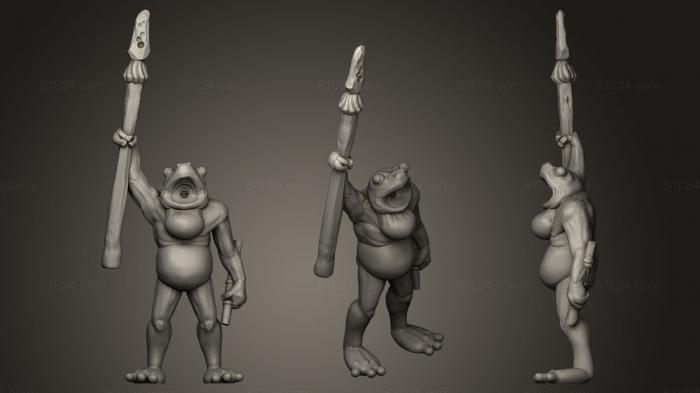 Animal figurines (Krogg Swamp Stalker, STKJ_0338) 3D models for cnc