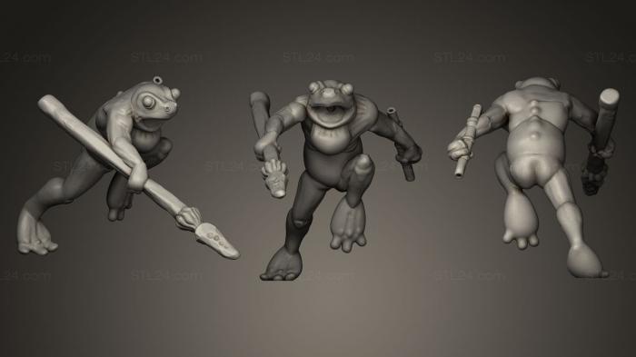 Animal figurines (Krogg Swamp Stalker_2, STKJ_0339) 3D models for cnc