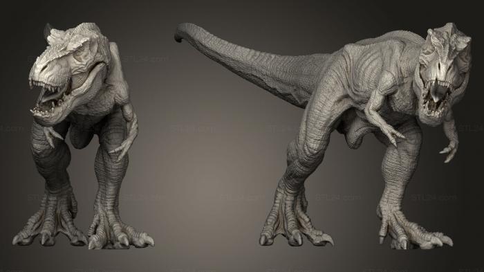 Статуэтки животных (Тираннозавр Рекс, STKJ_0465) 3D модель для ЧПУ станка