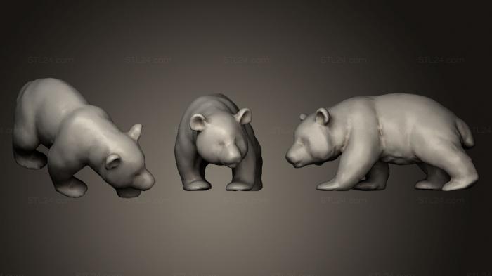 Статуэтки животных (Гигантская китайская Панда, STKJ_0548) 3D модель для ЧПУ станка