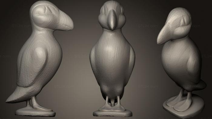 Animal figurines (Papageitaucher aus Holz Wood Puffin, STKJ_0595) 3D models for cnc