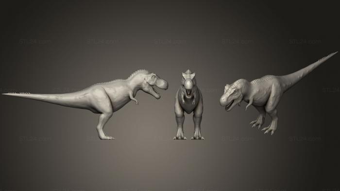 Animal figurines (Alpha Rex From Ark Survival Evolved, STKJ_0682) 3D models for cnc