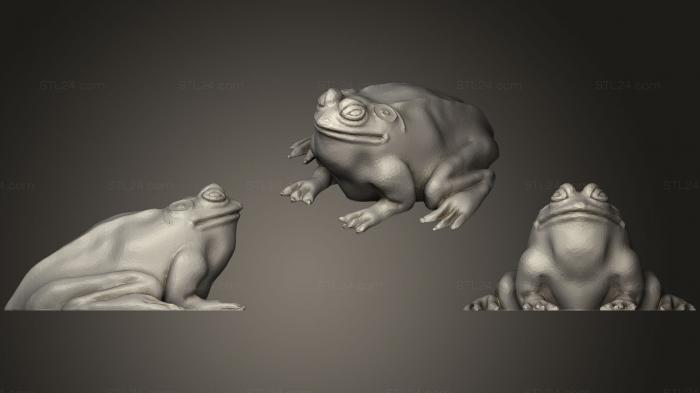 Animal figurines (Bull Frog (Ochsenfrosch), STKJ_0773) 3D models for cnc