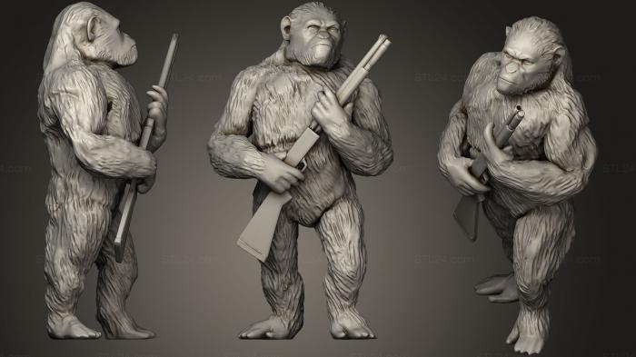 Animal figurines (Caesar Inspirited 02 (Low Poly Version), STKJ_0791) 3D models for cnc