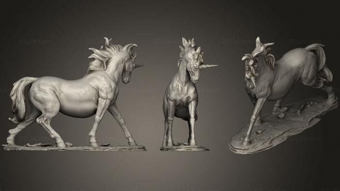 Animal figurines (Chubby Unicorn Version 2, STKJ_0830) 3D models for cnc