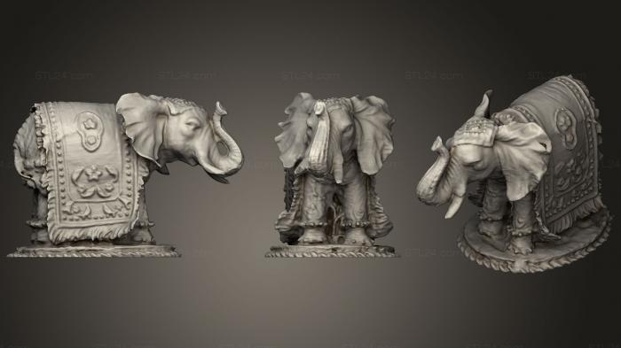 Animal figurines (Elephant Sculpture 3D Scan, STKJ_0930) 3D models for cnc
