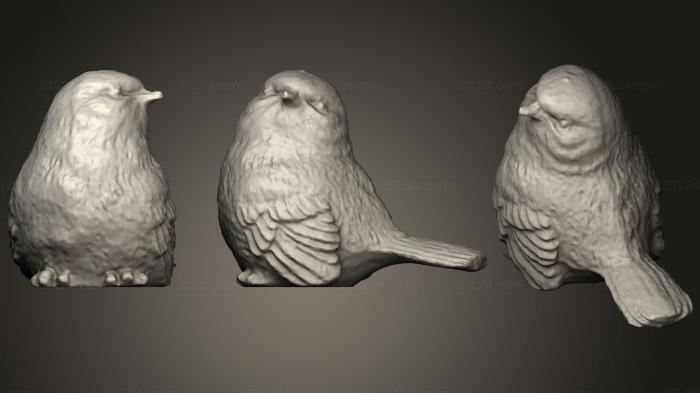 Animal figurines (Family Of Birds baby bird 2, STKJ_0943) 3D models for cnc