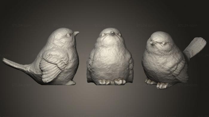 Статуэтки животных (Семейство птиц mama bird, STKJ_0945) 3D модель для ЧПУ станка