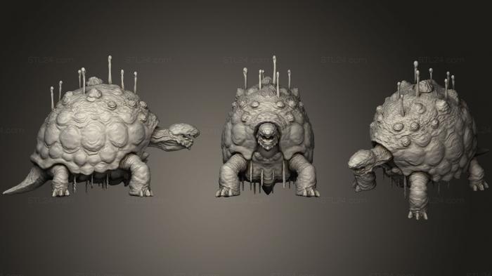 Animal figurines (Final Fantasy Xiv Adamantoise High Definition, STKJ_0949) 3D models for cnc