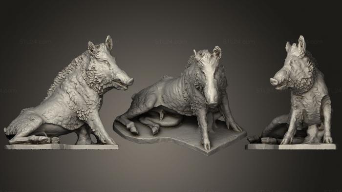 Статуэтки животных (Фонтана-дель-Порчеллино во Флоренции, STKJ_0963) 3D модель для ЧПУ станка