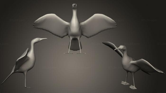 Animal figurines (Great Cormorant blend, STKJ_1037) 3D models for cnc