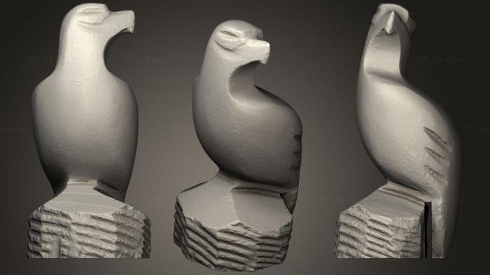 Статуэтки животных (Фигурки Пустынных Птиц из Железного Дерева, STKJ_1093) 3D модель для ЧПУ станка