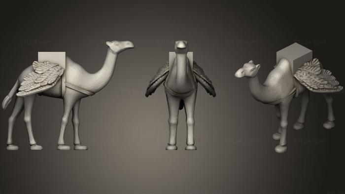 Animal figurines (Kaboobie The Flying Camel, STKJ_1109) 3D models for cnc