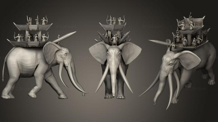 Animal figurines (Lotr Mumakil  Oliphaunt, STKJ_1146) 3D models for cnc