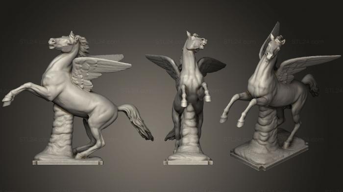Animal figurines (Pegasus Boboli Gardens, STKJ_1264) 3D models for cnc