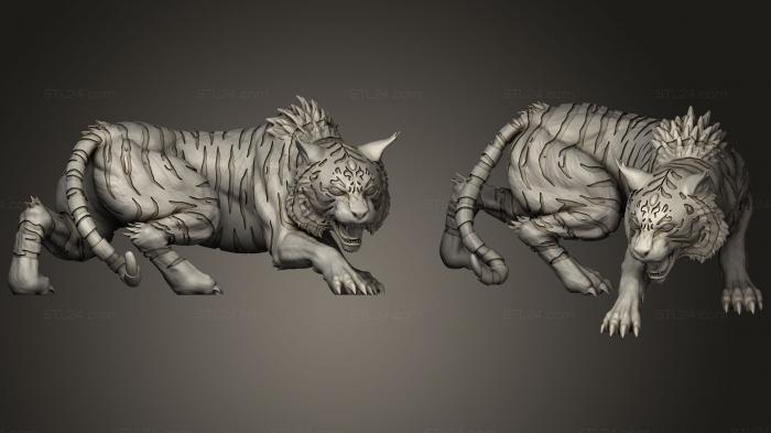 Статуэтки животных (Меч и Волшебство 100, STKJ_1522) 3D модель для ЧПУ станка