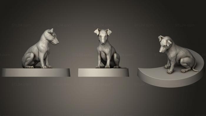 Статуэтки животных (Меч и Волшебство 131, STKJ_1526) 3D модель для ЧПУ станка