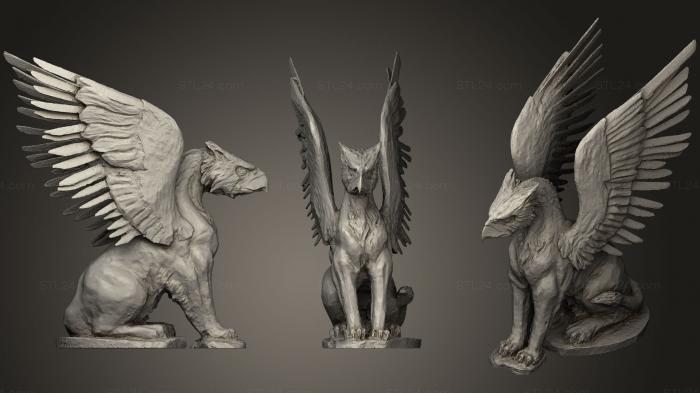 Статуэтки животных ( Грифон Саймона О Рурка, STKJ_1547) 3D модель для ЧПУ станка