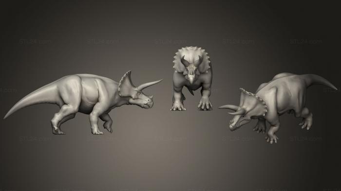 Статуэтки животных (Доисторические создания1, STKJ_1761) 3D модель для ЧПУ станка