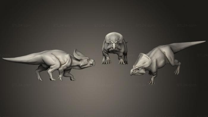 Статуэтки животных (Доисторические создания17, STKJ_1766) 3D модель для ЧПУ станка