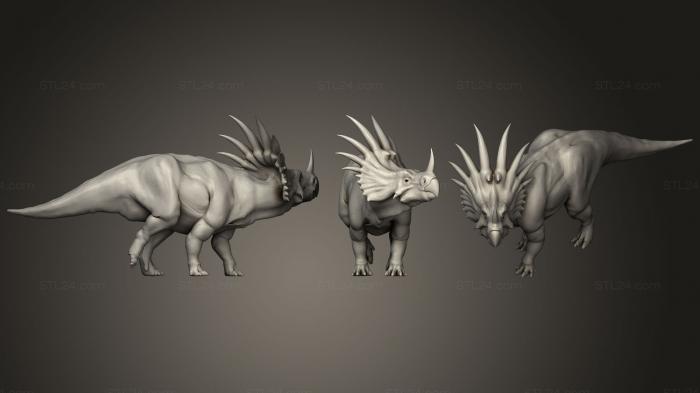 Статуэтки животных (Доисторические создания20, STKJ_1767) 3D модель для ЧПУ станка