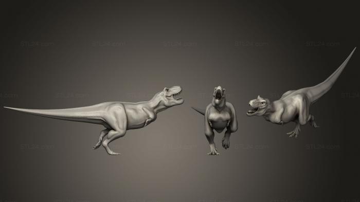 Статуэтки животных (Доисторические создания23, STKJ_1770) 3D модель для ЧПУ станка