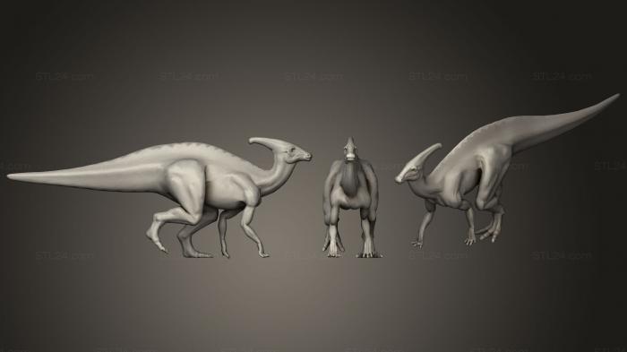 Статуэтки животных (Доисторические создания26, STKJ_1773) 3D модель для ЧПУ станка