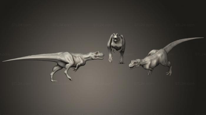 Статуэтки животных (Доисторические создания29, STKJ_1776) 3D модель для ЧПУ станка