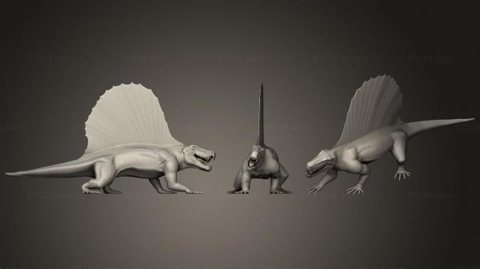 Статуэтки животных (Доисторические создания31, STKJ_1778) 3D модель для ЧПУ станка