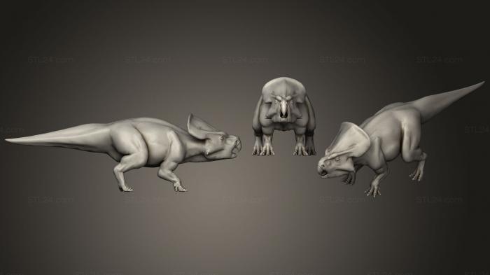 Статуэтки животных (Протоцератопс Эндрюси, STKJ_1779) 3D модель для ЧПУ станка