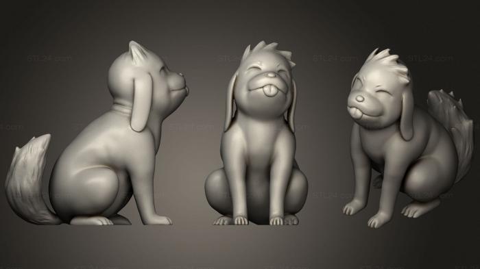 Animal figurines (Akamaru(Naruto), STKJ_1831) 3D models for cnc
