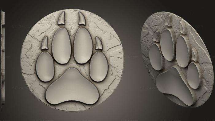 Статуэтки животных (Нога животного слепок, STKJ_1847) 3D модель для ЧПУ станка