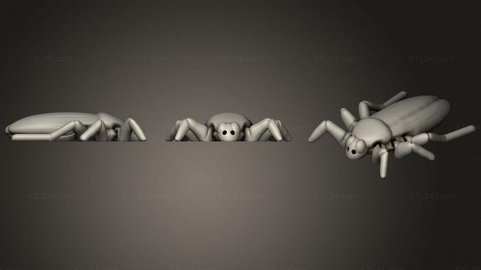 Статуэтки животных (Сочлененный Таракан, STKJ_1877) 3D модель для ЧПУ станка