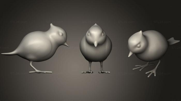 Статуэтки животных (Птица для надевания вещей, STKJ_1938) 3D модель для ЧПУ станка